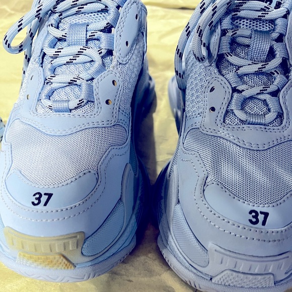 Baby blue triple S sneakers - Picture 4 of 6